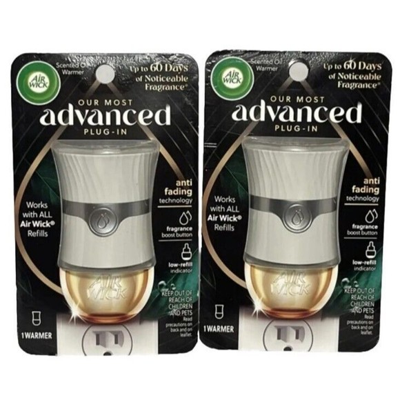 2x Air Wick Advanced Plug-in Scented Oil Warmer Works With All Air Wick Refills - Picture 1 of 3